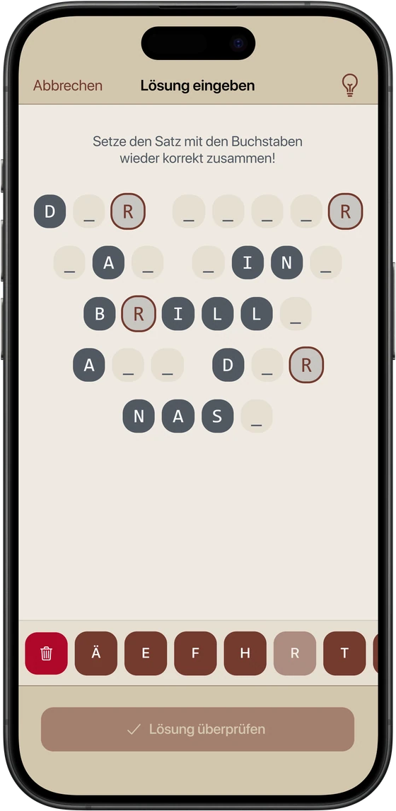 Screenshot Riddlix-App