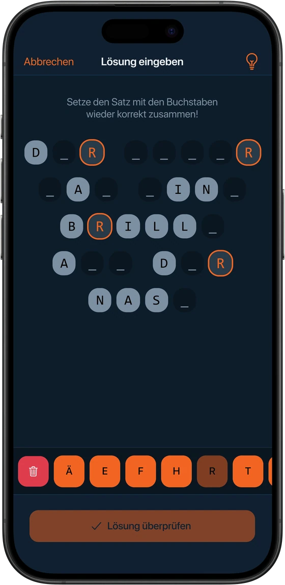 Screenshot Riddlix-App